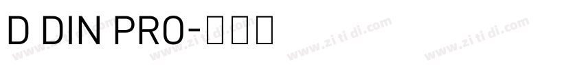 D DIN PRO字体转换
